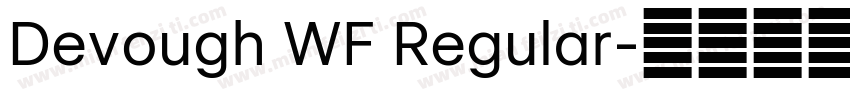Devough WF Regular字体转换